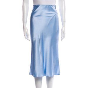 FIORLA Silk Midi Length Skirt